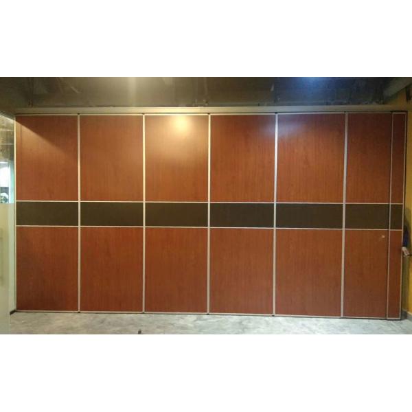 Movable Sliding Folding Partition Door Rods Hanging System Track At Airport Hall Wall