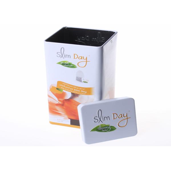 0.23 MM Thickness Tinplate Metal Tea Packaging Tins Custom Printing and Embossing