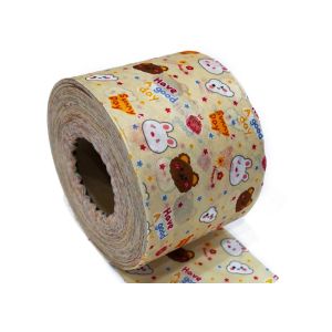 Embossed Style Spunlace Biodegradable Non Woven Fabric Viscose Polyester