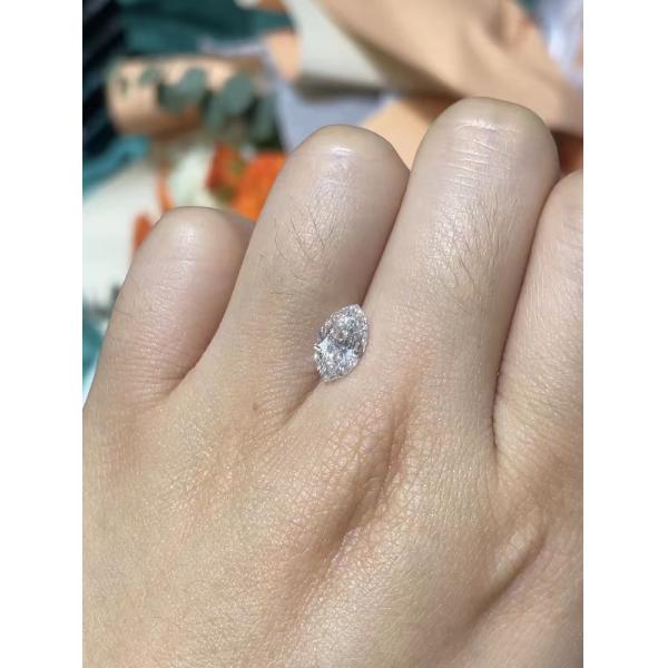 0.84 Carat Lab Grown Fancy Diamonds Customizable Marquise White