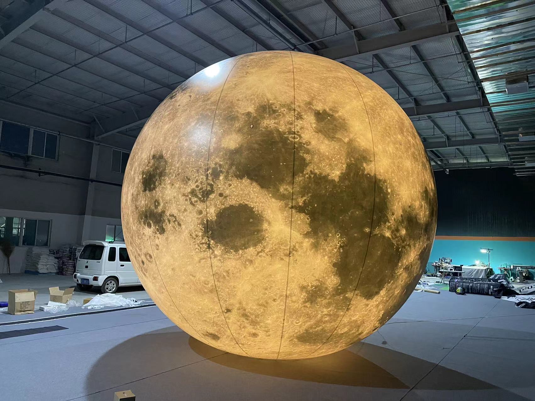 Custom size Inflatable Solar System Planet Balloon LED Lighting hanging Inflatable Planets