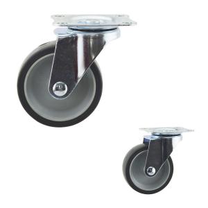 China 3 Inch 110lbs Gray TPR Swivel Plate Light Duty Casters For Chair wholesale