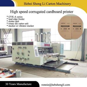 China Easy Maintaining Flexographic Box Printing Machine With Long Life wholesale