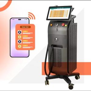 808nm One/Double Handle 1200W 1800W Diode Laser Hair Removal Machine Ice Titanium For Salon