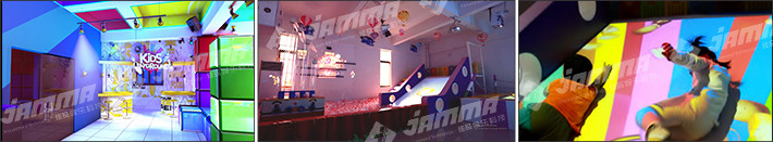Dynamic Ground Interactive Floor Projector Games for Kids Multiplayer Custom Size