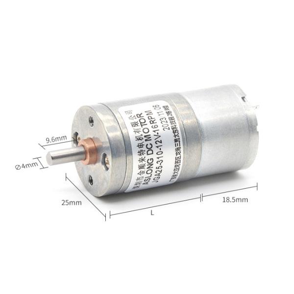 Metal Gear Low Speed Small Motor JGA25-310 6/12v 25mm 16-1648 Rpm High Quality Brushed Motor