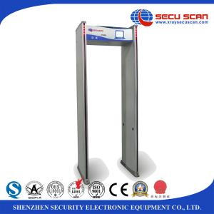 White 8 16 24 Detecting Multi - Zone Walk Through Metal Detector Security Door