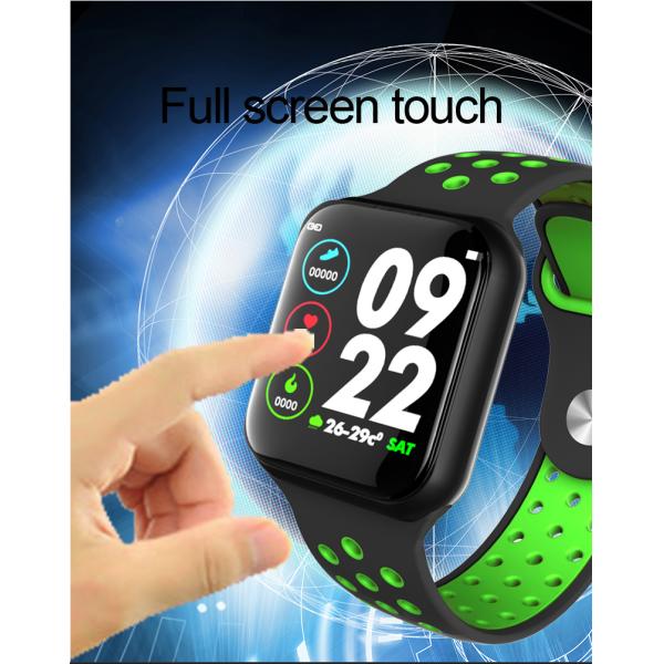 Zinc Alloy Silicone Strap Smart Watch 180mAh IOS Touch Screen Electronic Android