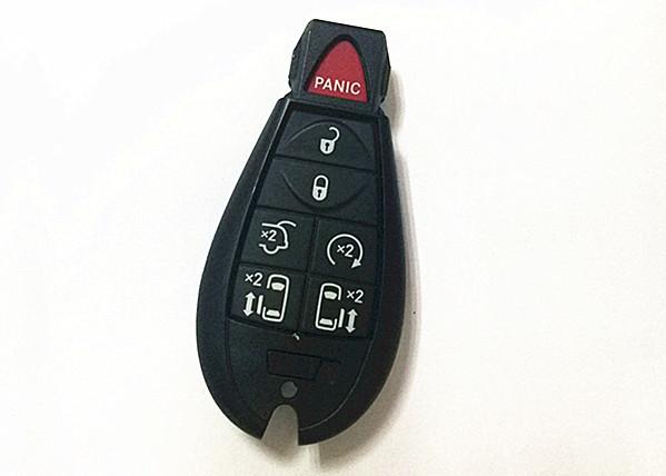 Quality Black Dodge Ram Remote Start , 6 + 1 Button FCC ID IYA-C01C Dodge Ram Smart Key for sale