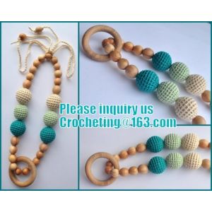 Nursing necklace with teething toy, Teething necklace