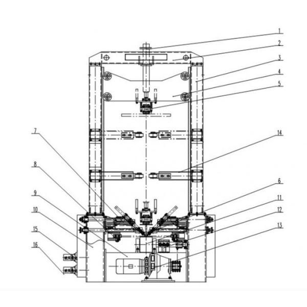CE H Beam Assembling Machine , 6-60mm Automatic Spot Welding System