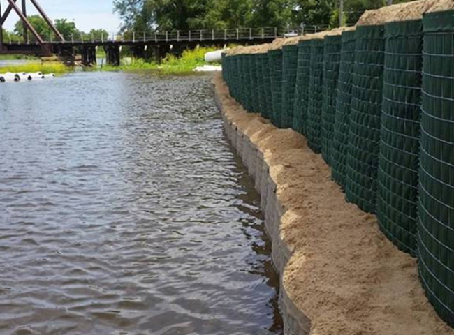Gabion Hesco Bastion Wall Military Gabion 4mm 5mm Wire Diameter