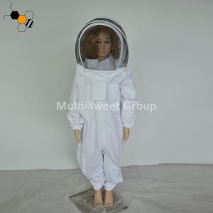China White Hooded Ventilated 150cm Children Bee Protection Suit wholesale