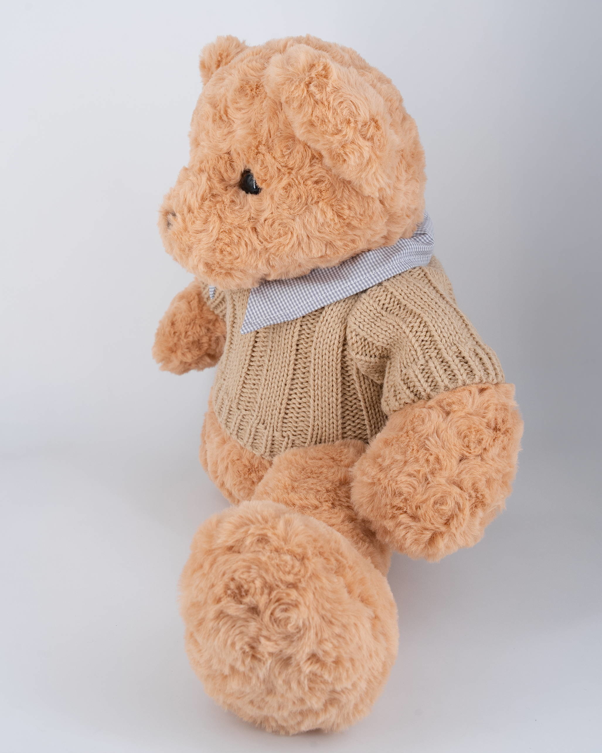 45cm Cute Stuffed Teddy Bears Bow Tie Hoodies Plush Toys Strippable Sweater Bear