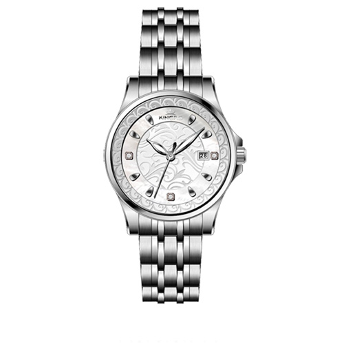 Charm Lady 304 Stainless Steel Rose Gold Watch Quartz Waterproof
