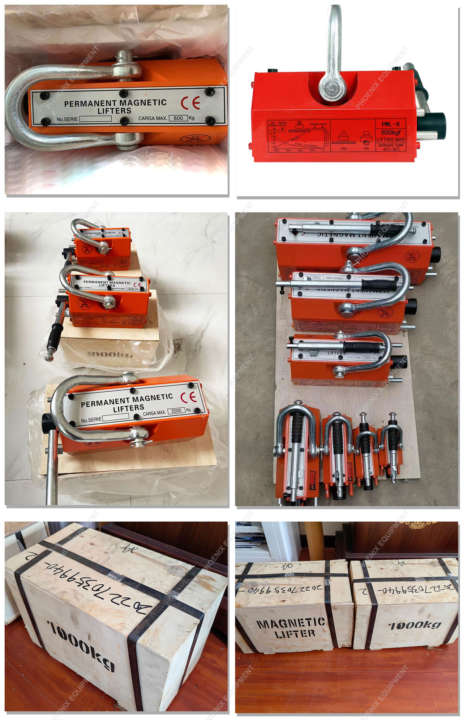 Durable Permanent Magnetic Lifter for Steel Scraps Handling in Building Material Shops