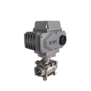Electric Stainless Steel Thread Connection Straight Through Type Mini Ball Valve