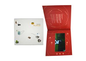 2GB Memory LCD Screen Greeting Card CMYK Printing Video Booklet
