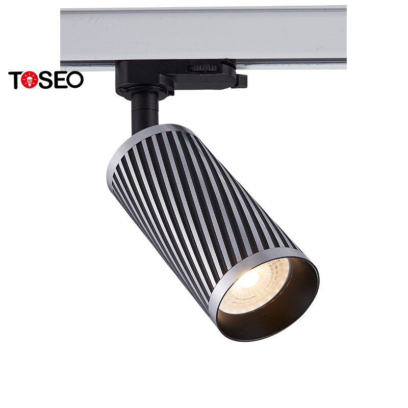 China Adjustable Golden LED Ceiling Track Lights Aluminium AC 220-240V wholesale