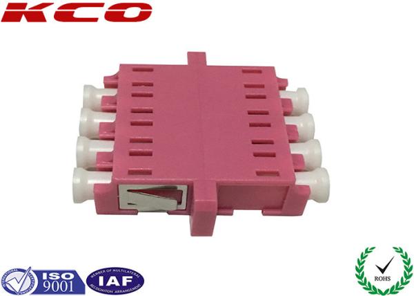 Quality OM3 LC Fiber Optic Adapter 4 Ways Single Mode IEC Standards Customized for sale