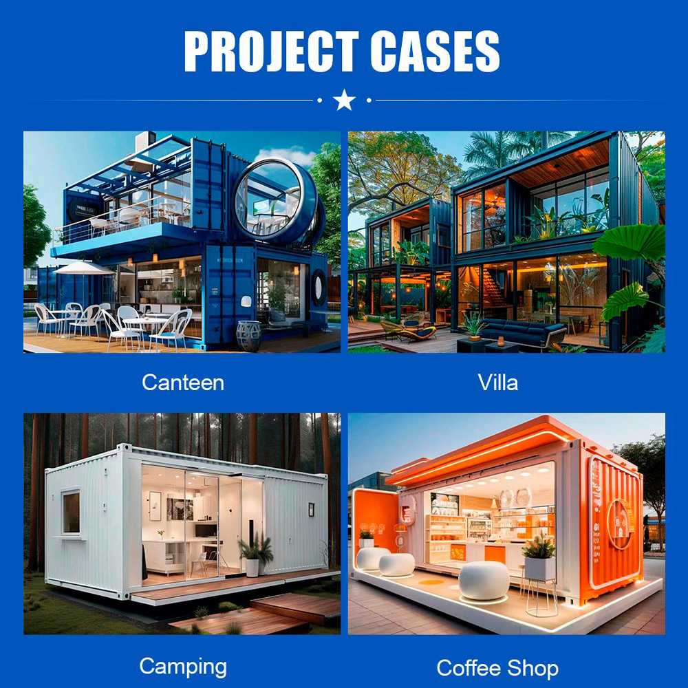 Detachable Container Prefab Cabana 50mm EPS/Rockwool Wall Material for Camping and Outdoor Activities