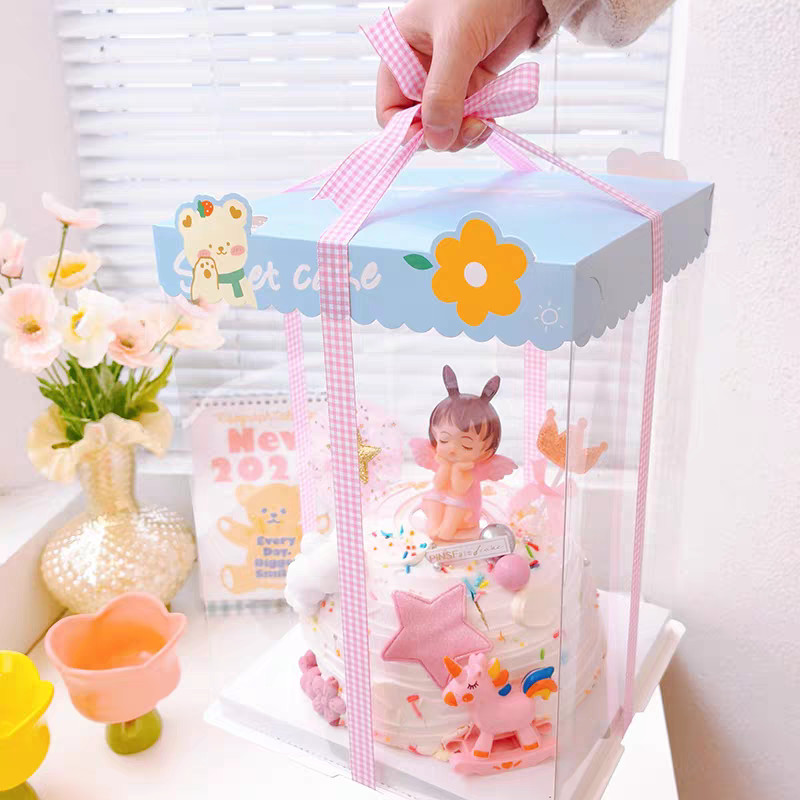 Custom Order Accepted Cake Packaging Boxes with AI CDR Or PDF Design Requirement and Matt Lamination