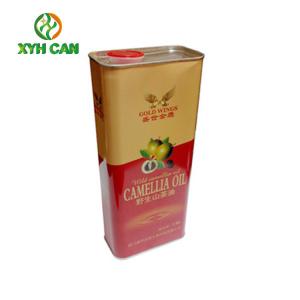 China 1 Liter Rectangular Tin Containers Matte Printing 37mm BPA Free Plastic Cap wholesale