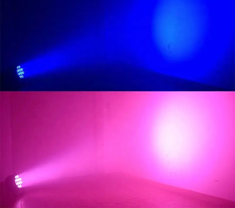 12pcs Battery Par Light Waterproof 4in1 Wireless DMX Control RGB/RGBW Emitting Color