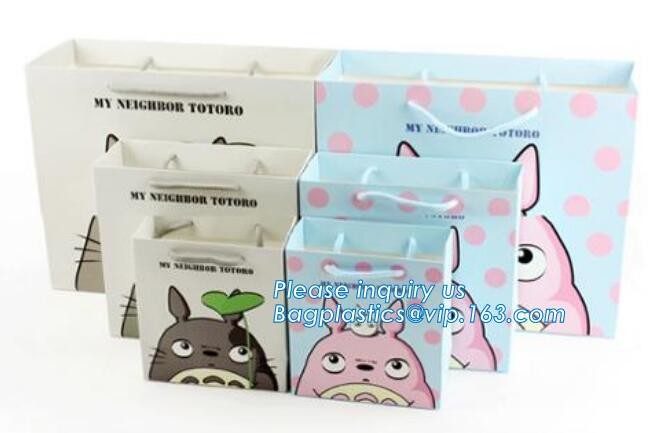 Custom paper bag with handle coated white paper bag printing pattern flower carrier bag,Flower carrier paper bags with d