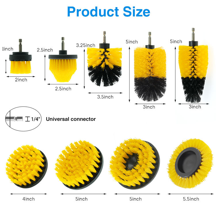 2/3.5/4/5Inch Drill Cleaning Brush Power Brush For Drill
