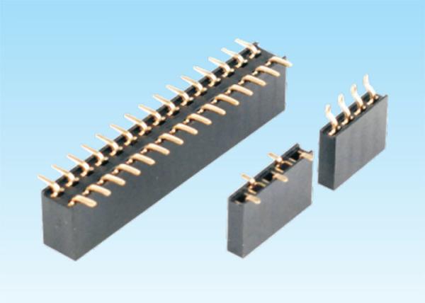 Quality 2.54mm Pitch Female Header Connector Single / Dual Row Design SMT Solder Type for sale