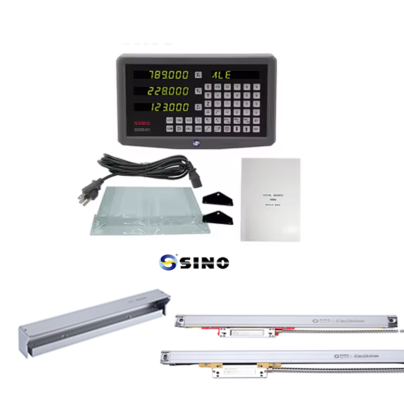 SINO 3 Axis SDS6-3V Digital Readout With Linear Scale KA600-1300mm DRO For Lathe Machine