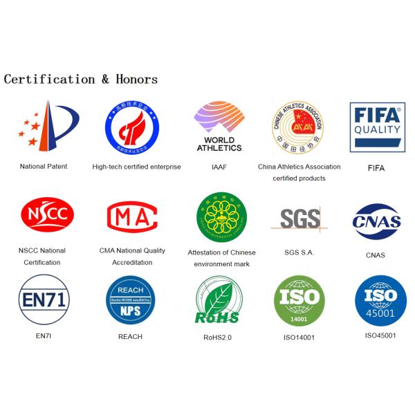 IAAF Approved Shock-Absorbent EPDM Rubber Flooring for Running Track for running Professional and Recreational Use