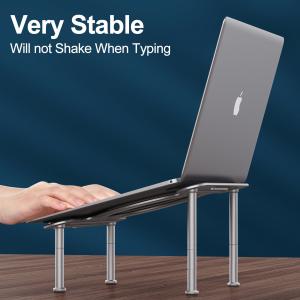 China 3.0mm Thick Height Adjustable Laptop Table , 614g Laptop Riser Stand wholesale