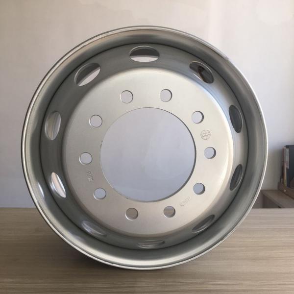 Quality Truck Vacuum Steel Rims 8.25*22.5 With 11R22.5 Tires Load Car Truck With Wheels Trailer Steel Rims for sale