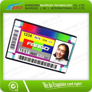 Credit size of portrait id card