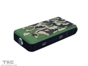 12000mah Arm Green most powerful portable jump starter with Double USB