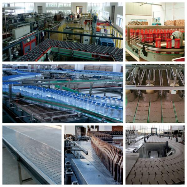 Stainless Steel Plate Automated Conveyor Systems Stable Structure Smooth Transition