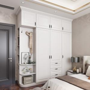 China Professional Wooden Bedroom Wardrobe Closet with Modern Home Organization Solutions wholesale