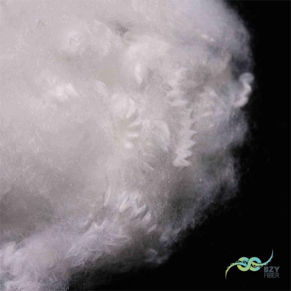 Quality Recycled Fire Retardant Fiber A1 White Polyester Fiber Excellent Fireproof Properties for sale