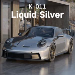 China Liquid Silver Colour Changing Vinyl Wrap 7.5mil Thickness TPU PPF Film K-011 on sale