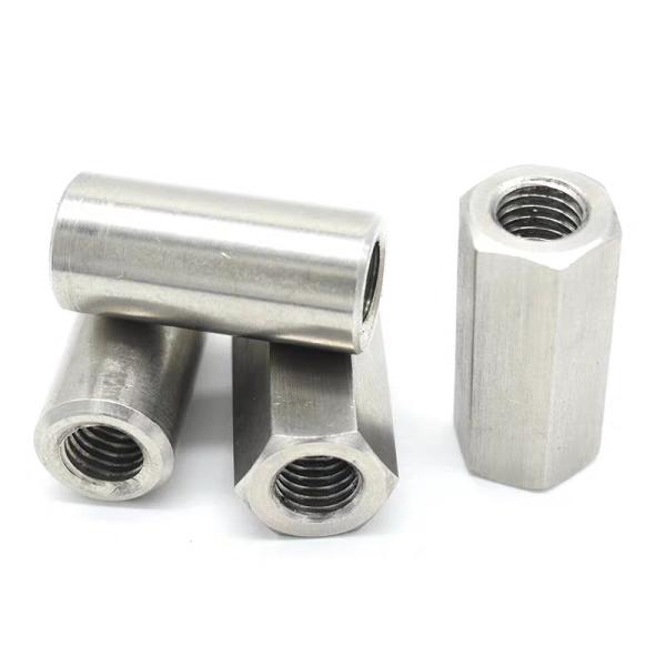 201/304 Standard Stainless Steel Cylindrical Screw Joint Nut with ZINC PLATED Finish