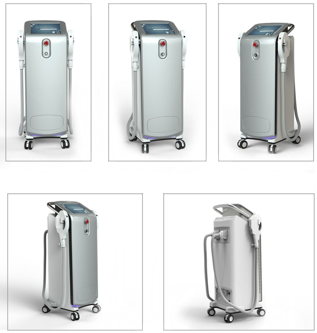 2018 high quality clinic use professional multifunction e-light ipl SHR hair removal technology:The newest generation of Intense Pulsed Light (IPL) systems, produces a precise beam of light energy, which safely transmits through the skin, selectively targeting pigment in hair the follicles. When this light is absorbed by the pigment in the follicle of the hair, it coverts to heat, which in turn causes thermal damage to the follicle and permanently destroys the hair. The heat also disables the cells responsible for new hair growth. The newest generation of Intense Pulsed Light (IPL) systems, produces a precise beam of light energy, which safely transmits through the skin, selectively targeting pigment in hair the follicles. When this light is absorbed by the pigment in the follicle of the hair, it coverts to heat, which in turn causes thermal damage to the follicle and permanently destroys the hair. The heat also disables the cells responsible for new hair growth. The newest generation of Intense Pulsed Light (IPL) systems, produces a precise beam of light energy, which safely transmits through the skin, selectively targeting pigment in hair the follicles. When this light is absorbed by the pigment in the follicle of the hair, it coverts to heat, which in turn causes thermal damage to the follicle and permanently destroys the hair. The heat also disables the cells responsible for new hair growth. 