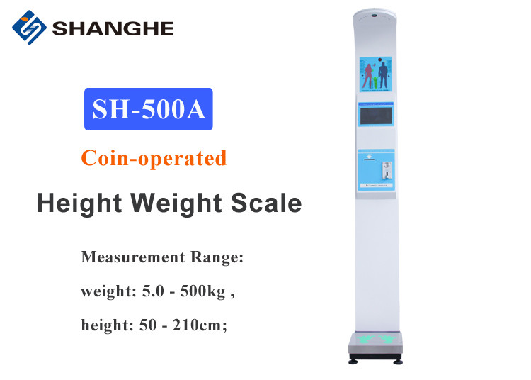 High Precision Smart Bluetooth BMI Scale 0.5cm / 0.1cm Accuracy Small Power