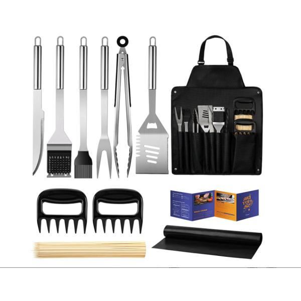 China Sliver Bbq Grilling Tools Set CIQ Approved Toxinfree Multifunctional wholesale