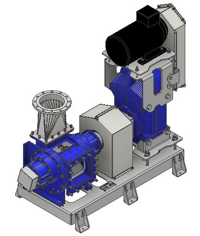 15kw 20m3/H Render Solid Materials Transportation Pump