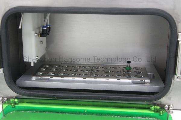 PLC Touch Screen Green Color Cover SMT Nozzle Cleaner For 01005 0201 Components HS-800
