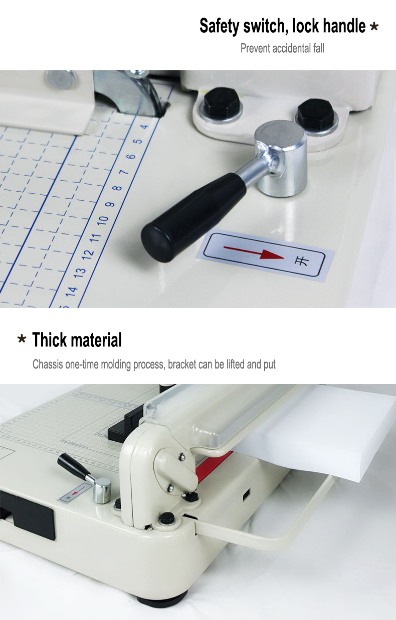Effortlessly Cut Thick Paper with the 868 A3 Heavy Duty Manual Guillotine Trimmer