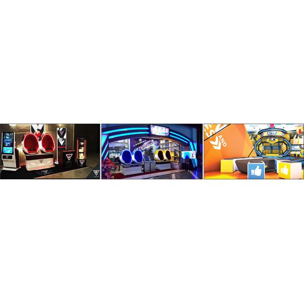 22" Kiosk Virtual Reality Machine 9D VR Cinema Galvanized Steel Frame Full 3D Audio