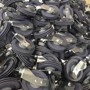 M12x15mm Threaded Stem Polyurethane Wheel 5 Inch Shopping Trolley Castors Supplys YLcaster